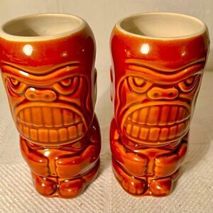Tiki Mug Cup Glass Vase Hawaii Bar Decor Accoutrements Archie Mcphee Green EVC.